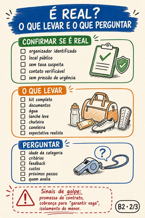 Checklist das Peneiras e Avaliações